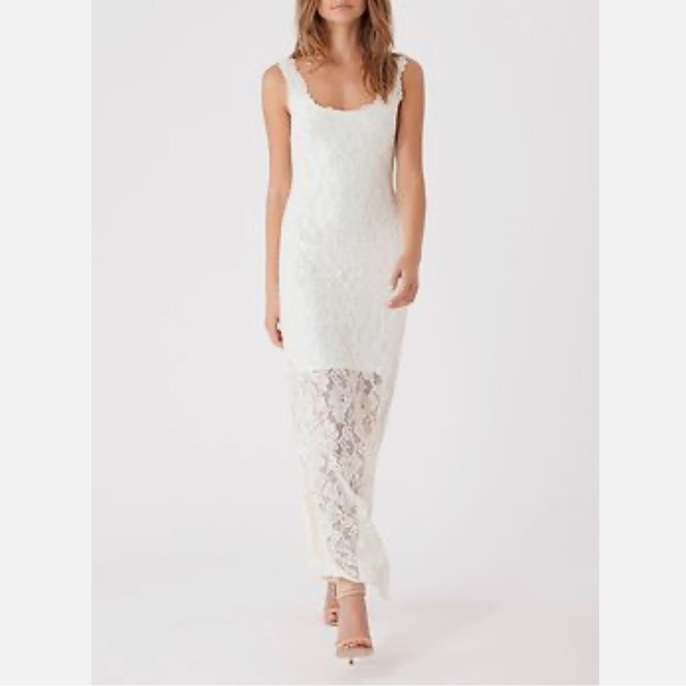 Hale Bob Sleeveless Lace Maxi Dress